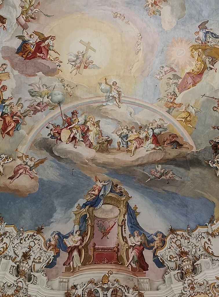 Affreschi della Wieskirche. Chiesa del Pellegrinaggio del Salvatore Flagellato - Steingaden 3